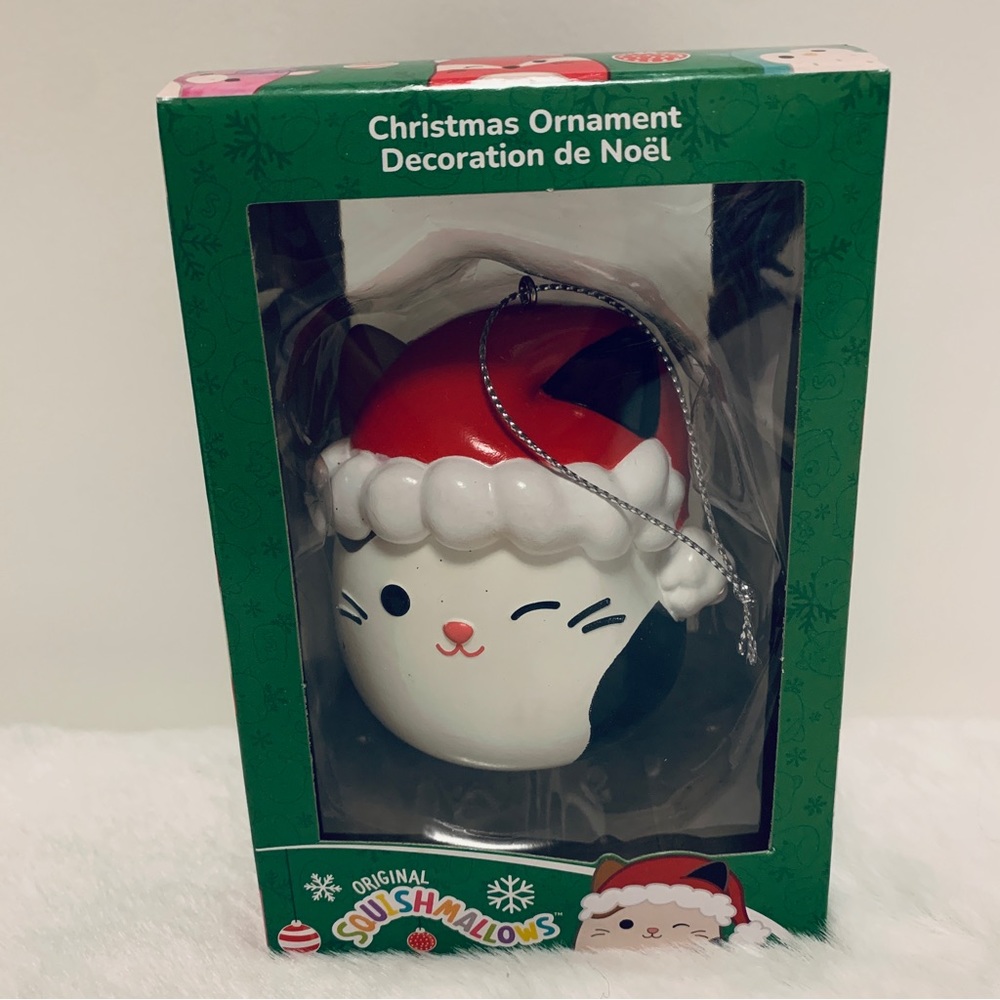 Squishmallow Ornament, Cam the Cat 🐱, Christmas 🎄⛄️, Santa Hat, New